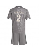 Real Madrid Daniel Carvajal #2 Alternativní dres pro děti 2024-25 Krátký Rukáv (+ trenýrky)